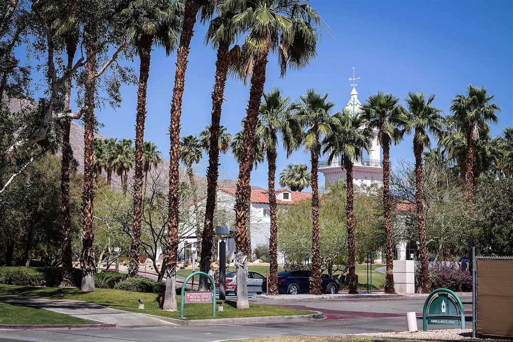 The reconstructed El Mirador tower at Desert Regional Medical Center